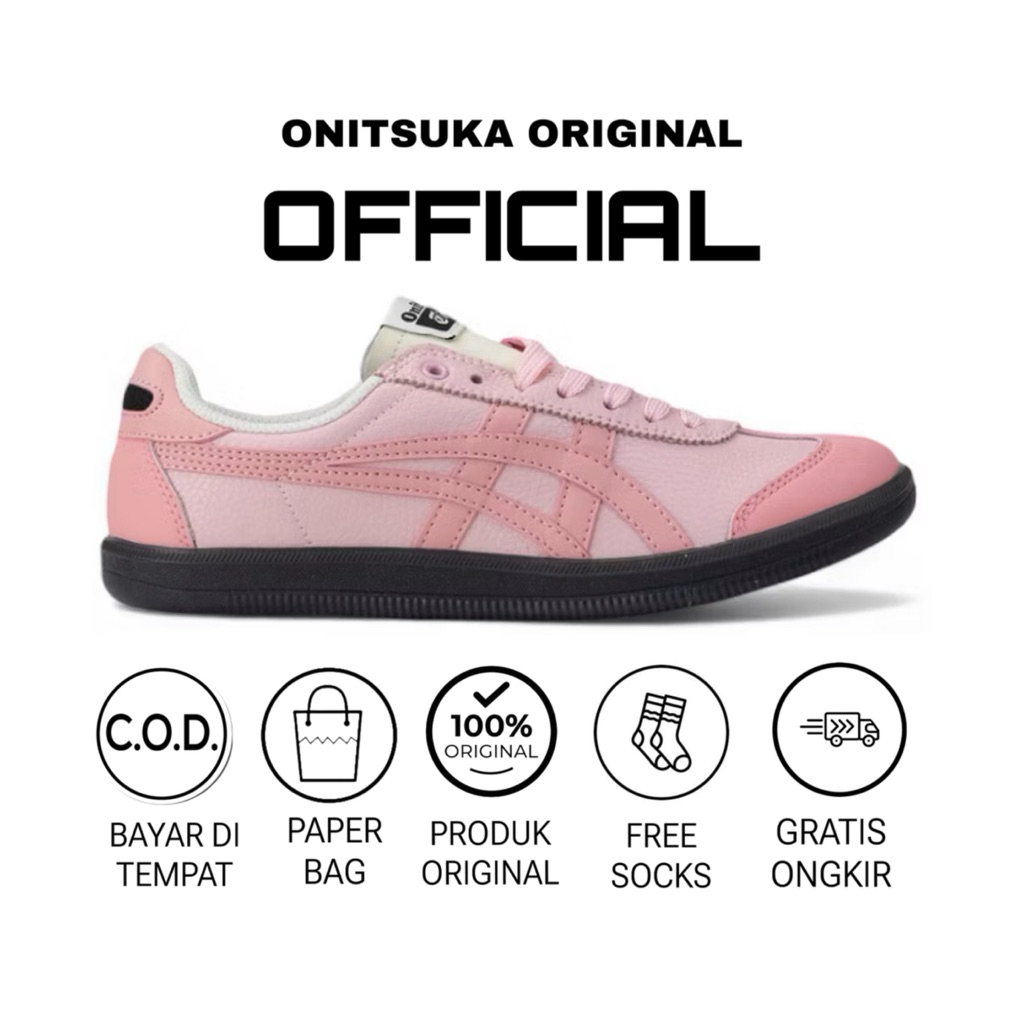 Sepatu Onitsuka Tiger Tokuten Pastel Pink Sepatu Wanita Original