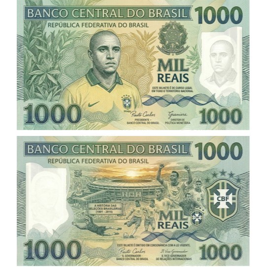 1000 Brazil Tema Roberto Carlos Novelty Fantasi