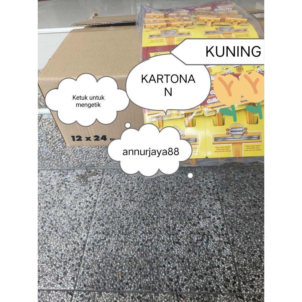 cukuran kuning KARTONAN/12 LEMBAR
