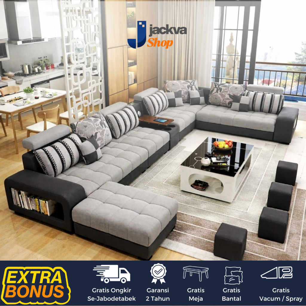 Sofa Minimalis Leter U Sofa Tamu Minimalis Modern Kursi Ruang Tamu Mewah