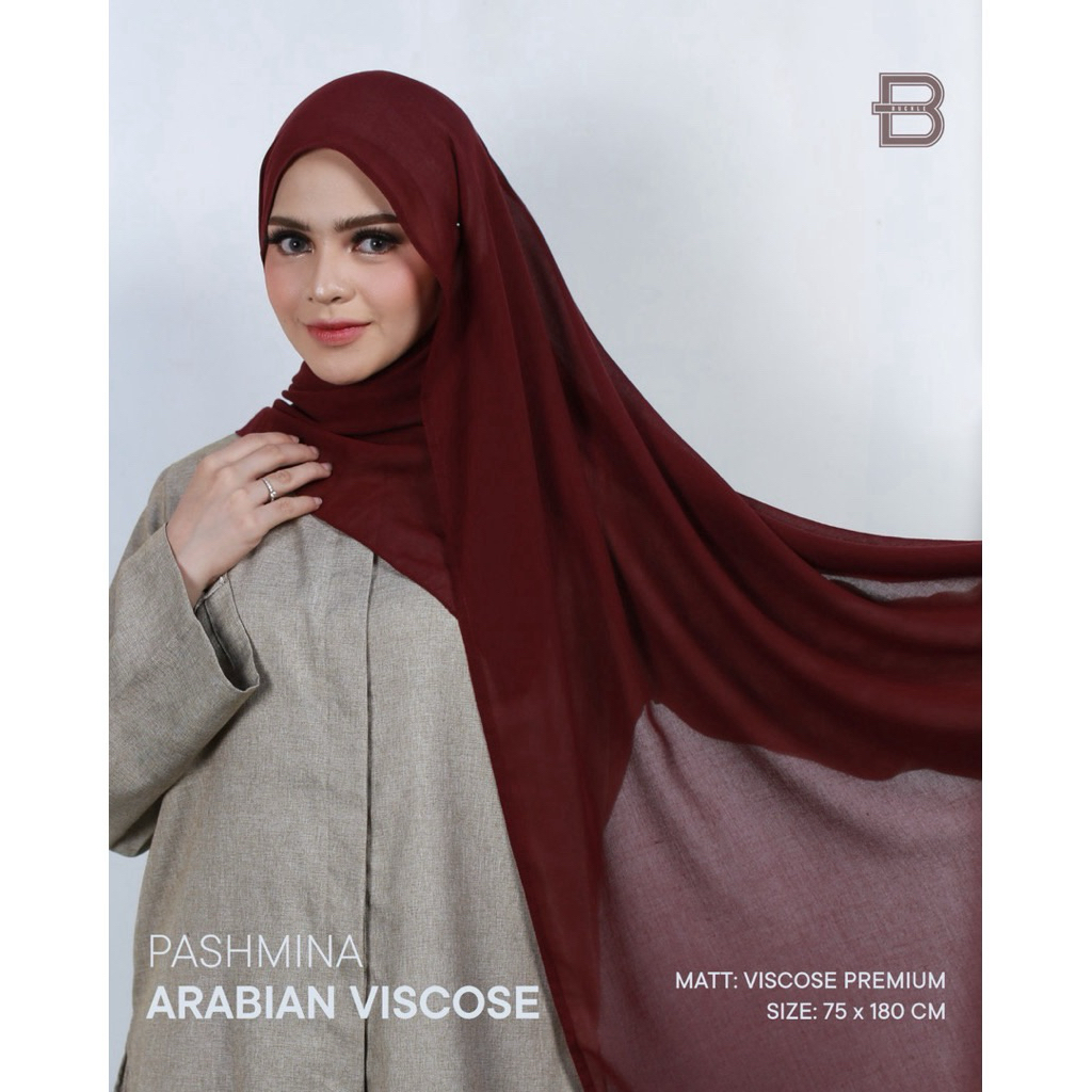 jilbab pashmina arabiah viscose 180x75cm hijab pashmina buckle free pouch