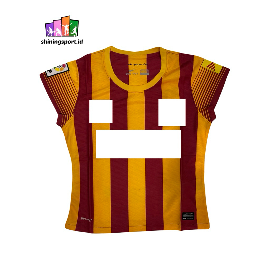Jersey Bola Dewasa Retro Club Barca Cewek Ladies GO Away 2013/2014 Clima Cool Dri-Fit