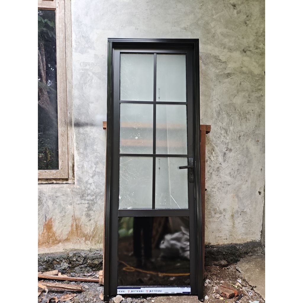 pintu +kusen kamar mandi alumunium 3in /pintu toilet