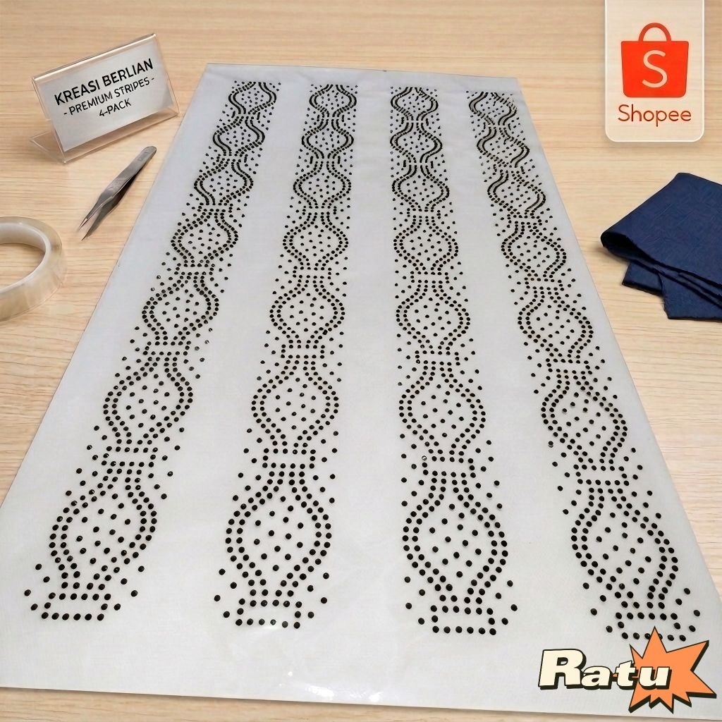 [PER LEMBAR] Payet Swarovski Tiker Gosok Payet Pres Diamond Kristal