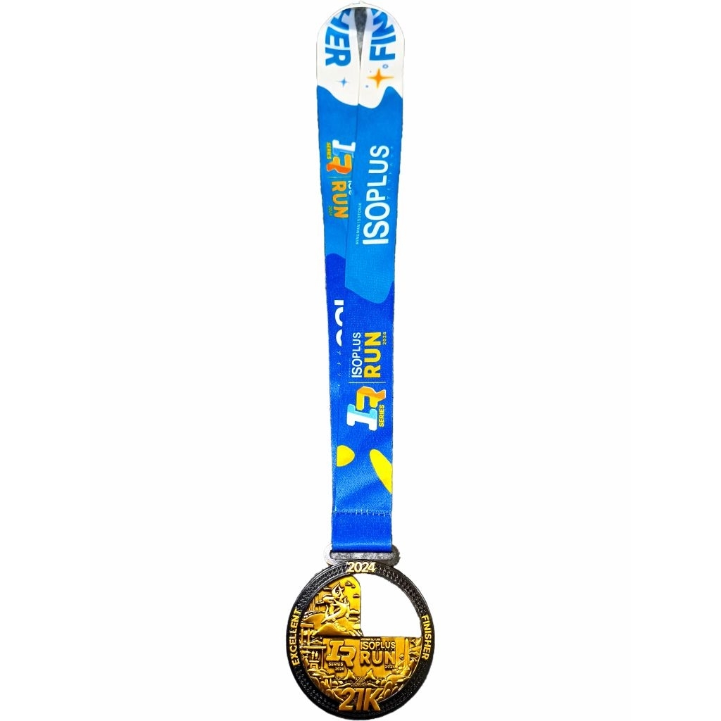 Medali Finisher Running Event Lari Surabaya Isoplus Run 2024 - 21K HM Half Marathon