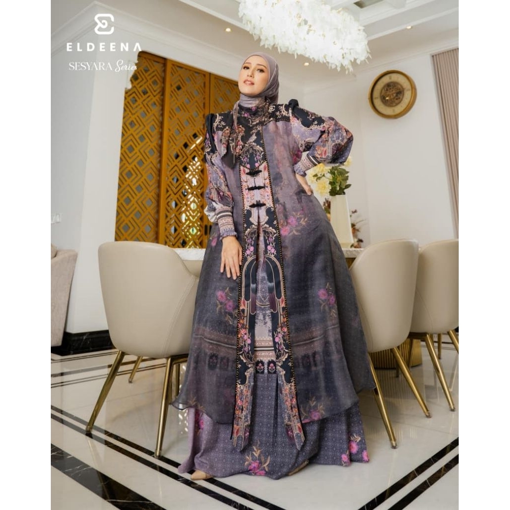 READY ELDEENA ‼️Gamis Sesyara  by Eldeena Gamis Idul Adha Abaya Eldeena