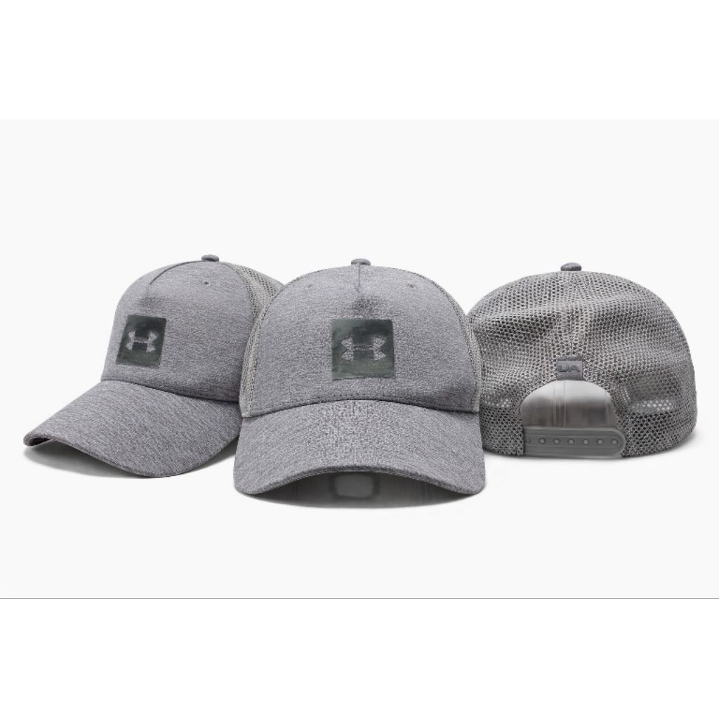 Topi Under Armour Trucker Grey Performance Cap Original Sport