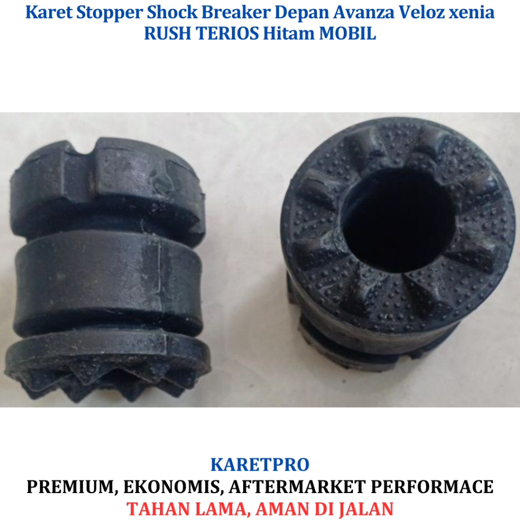 Karet Stopper Shock Breaker Depan Avanza Veloz xenia RUSH TERIOS Hitam MOBIL