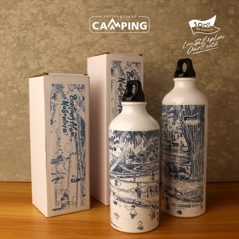 Botol Minum Tumbler Tema Bentang Alam Nusantara