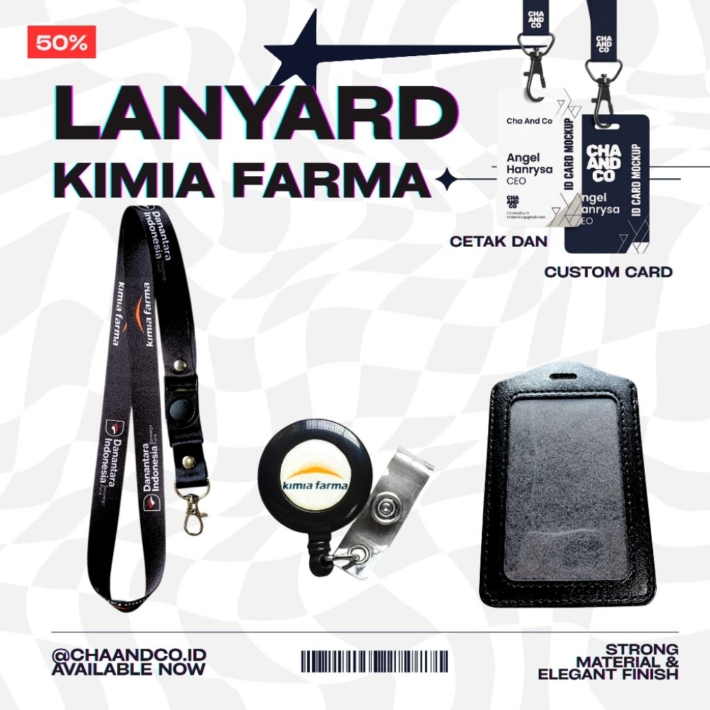 LANYARD KIMIA FARMA DANANTARA / KIMIA FARMA DANANTARA LANYARD -Ready stok langsung kirim hari ini