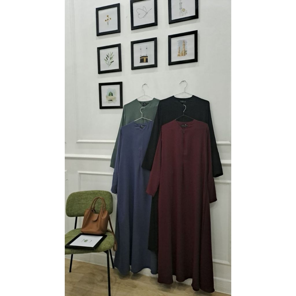 GAMIS SUPER BASIC NABEEN ANTI UV ORI BY ALHAURAA