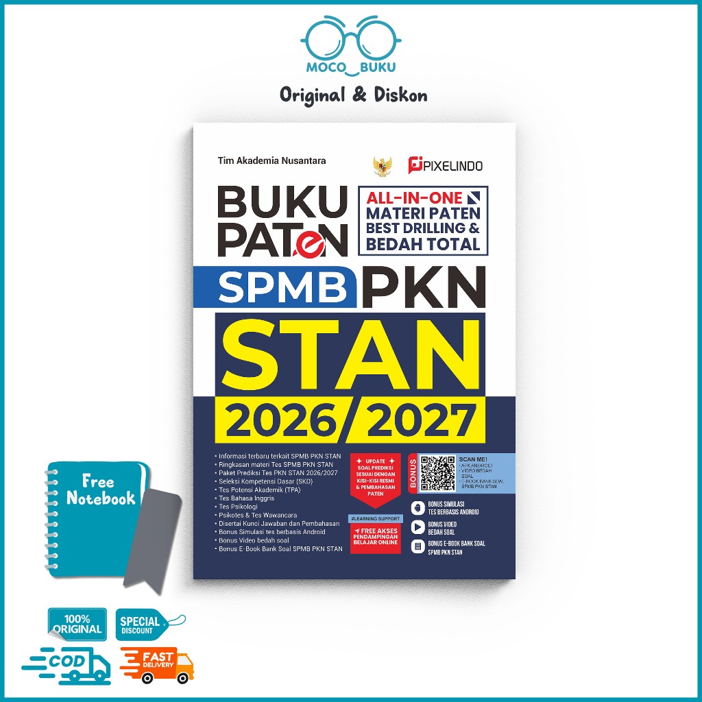 Mocobuku Buku Paten SPMB PKN STAN 2026-2027