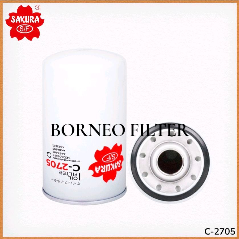C-2705 Sakura Oil Filter C2705 J8610495 P502363 LF16045 JOC-88012 JOC88012 SFO4495 1132402321 898375
