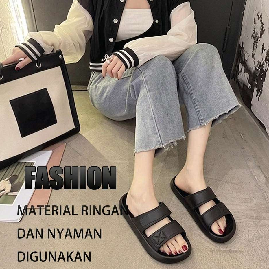 Sandal Selop Wanita Korean Style - Empuk, Ringan dan Stylish