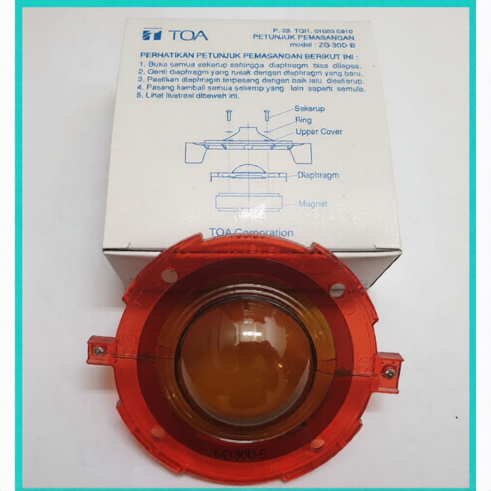 Spool Toa Spul Corong Horn TOA 50 Watt 50W ZG 30DB Kardus Putih Biru DIAPHRAGM SPEAKER TOA SPULL SPO