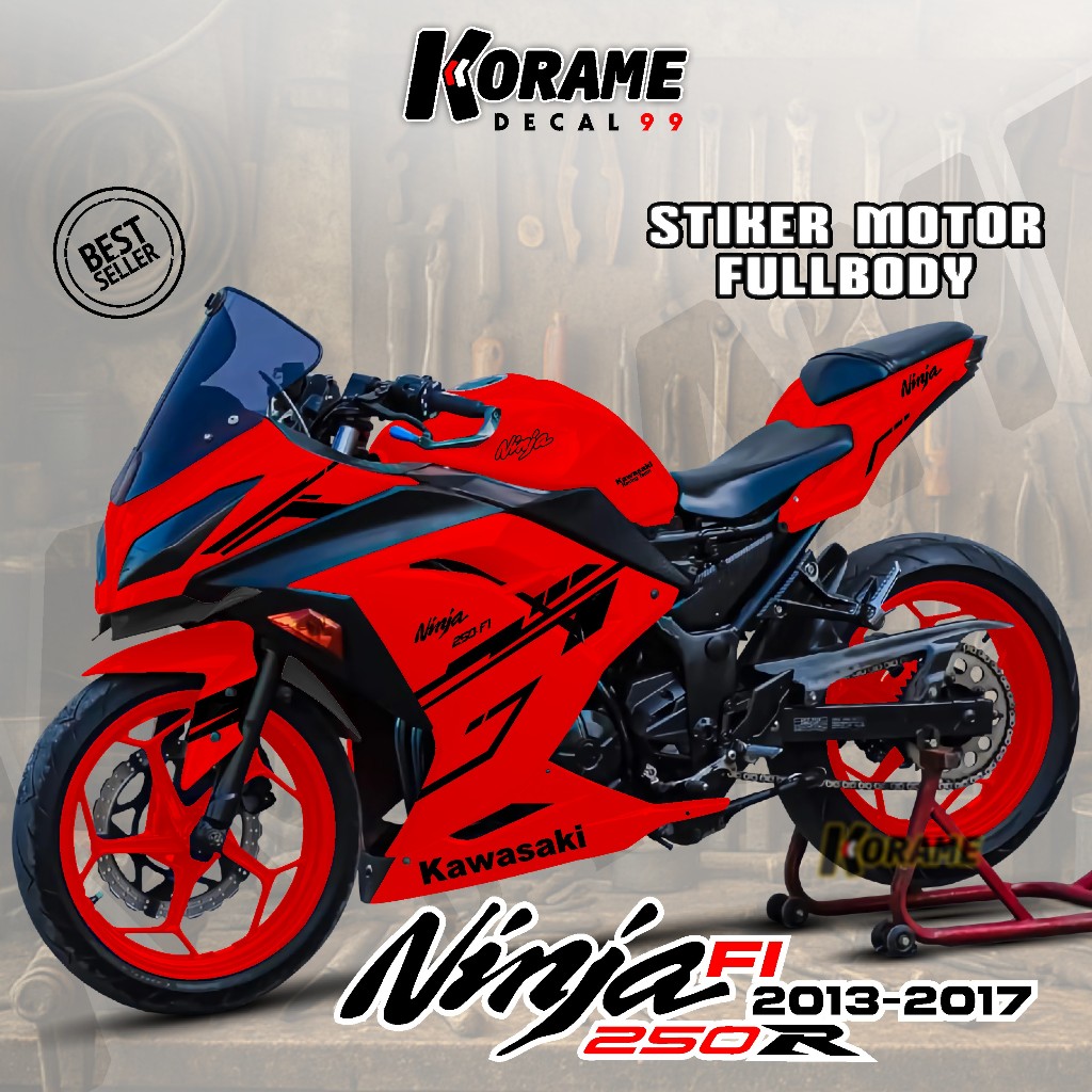 Decal Ninja 250 FI Full body - Stiker Ninja 250 FI Old // Decal Sticker Ninja 250 FI Model List Raci