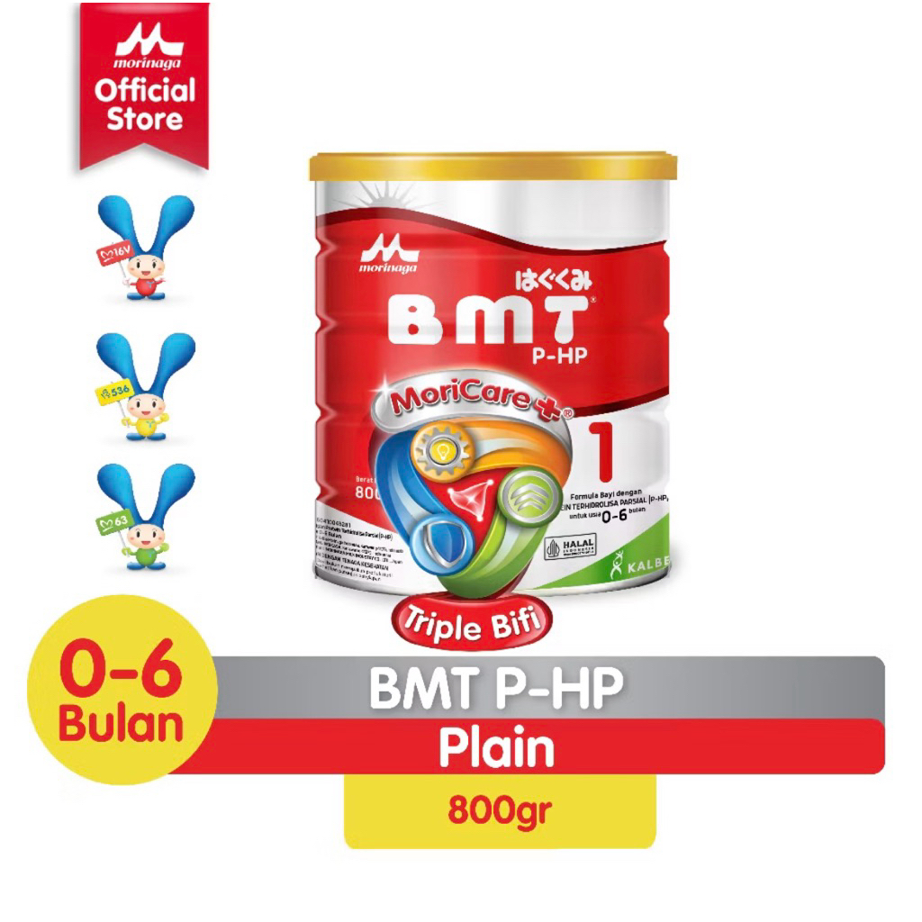 Morinaga BMT P-HP 800g Susu Bayi 0-6 Bulan dengan Protein Terhidrolisa Parsial