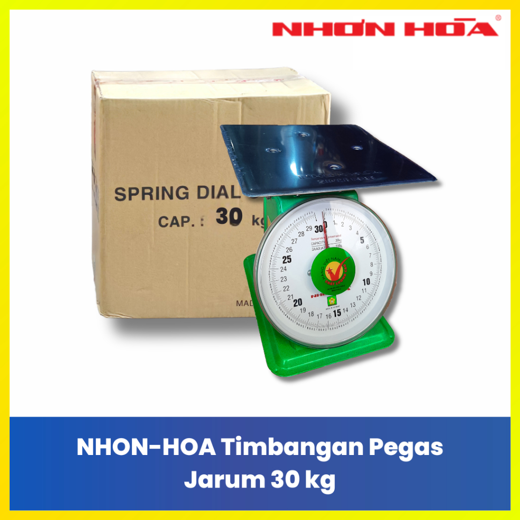 Nhon-hoa Timbangan Duduk 20kg 30kg 60kg 100kg Original Vietnam Timbangan Jarum Besar