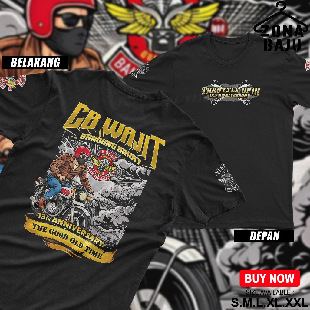 Kaos Acara CB Wajit Bandung Barat Kaos Unisex Kaos Pria & Wanita