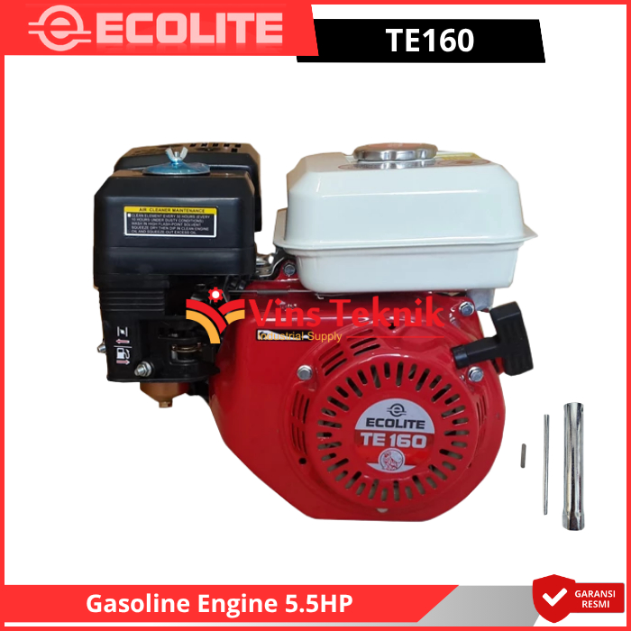 ECOLITE TE160 Mesin Penggerak Serbaguna TE 160 Gasoline Engine Bensin 7.0HP 4Tak