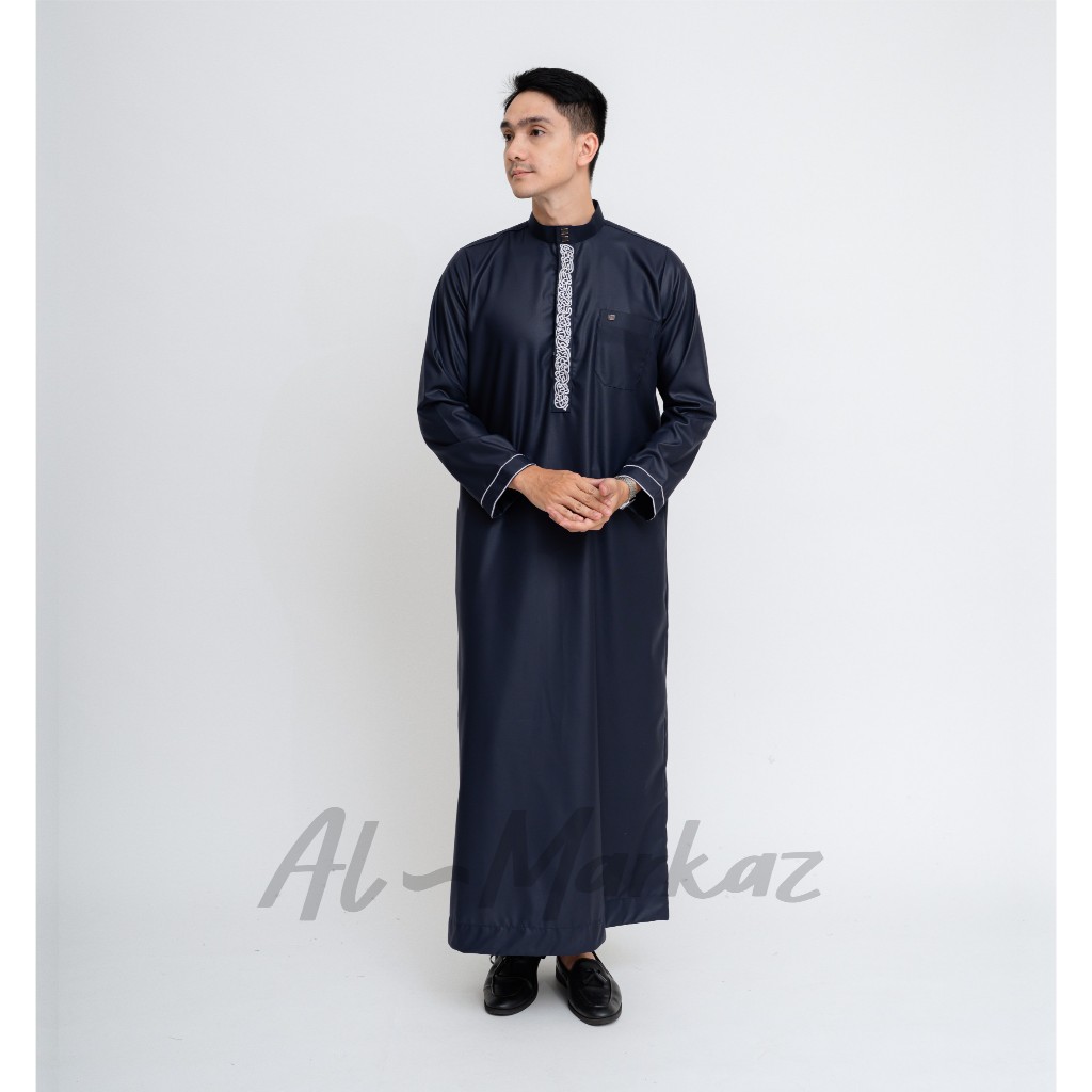 AL MARKAZ - Jubah Bordir Pria Muslim Dewasa Gamis Alwariq