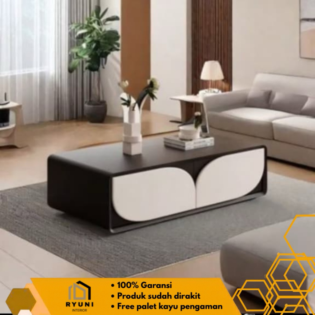 Meja Tamu Lesehan Sakura Meja Kopi Minimalis Modern Terbaru