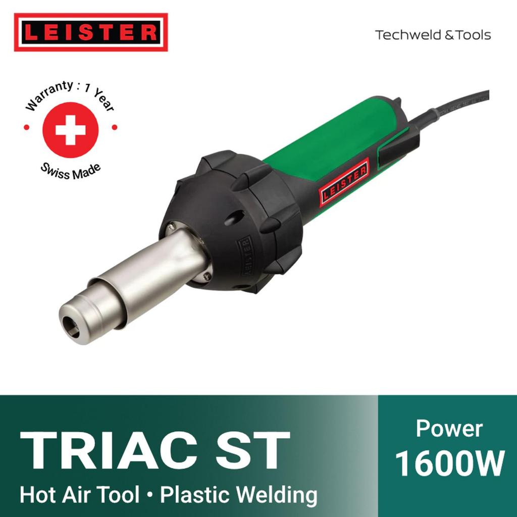 LEISTER TRIAC ST mesin las plastik untuk PVC, ABS, PP, dan PE – Mesin blower udara panas dari Swiss