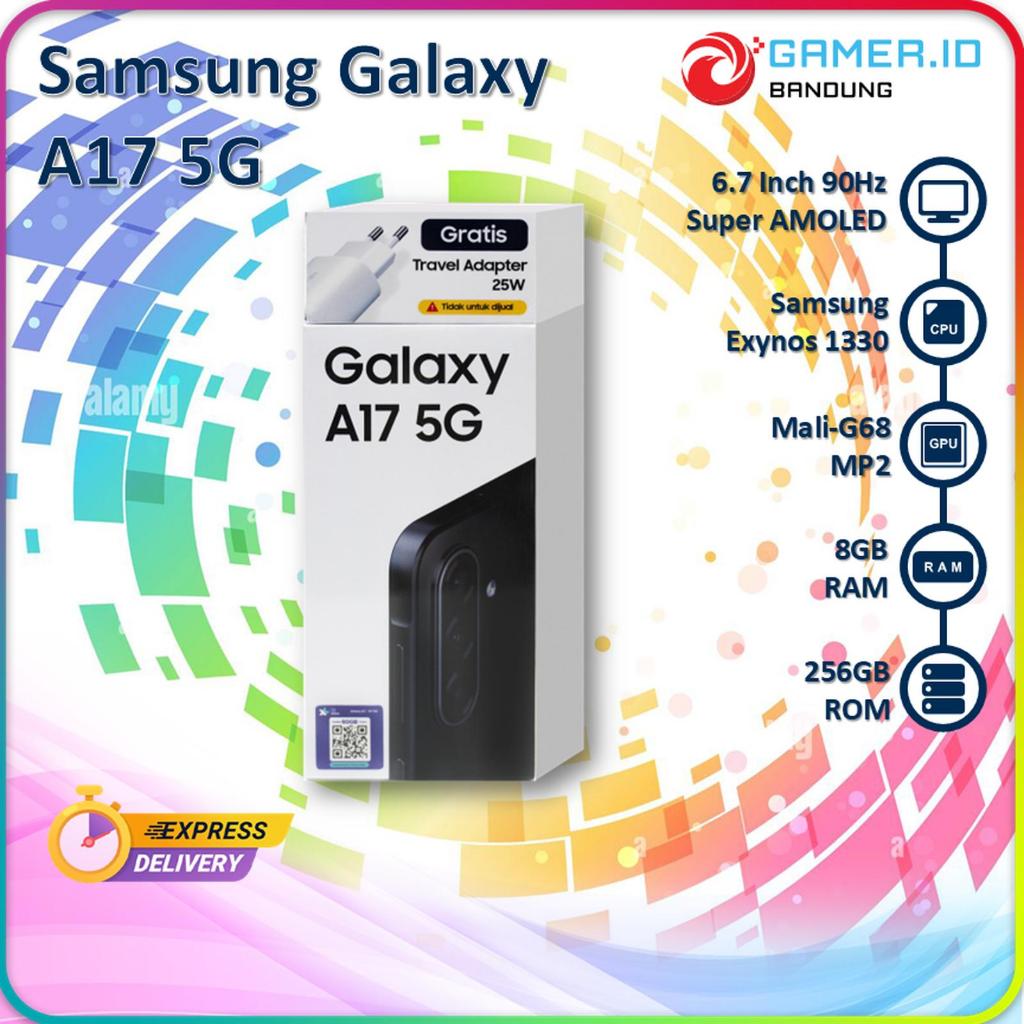 SAMSUNG GALAXY A17 5G 8GB 256GB 6.7'' AMOLED 90HZ GARANSI RESMI IND