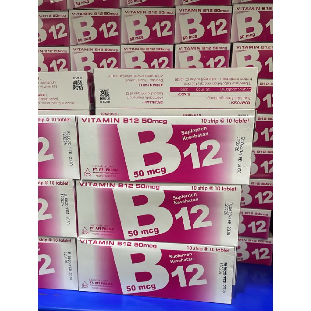 vitamin b12 50 mcg/box