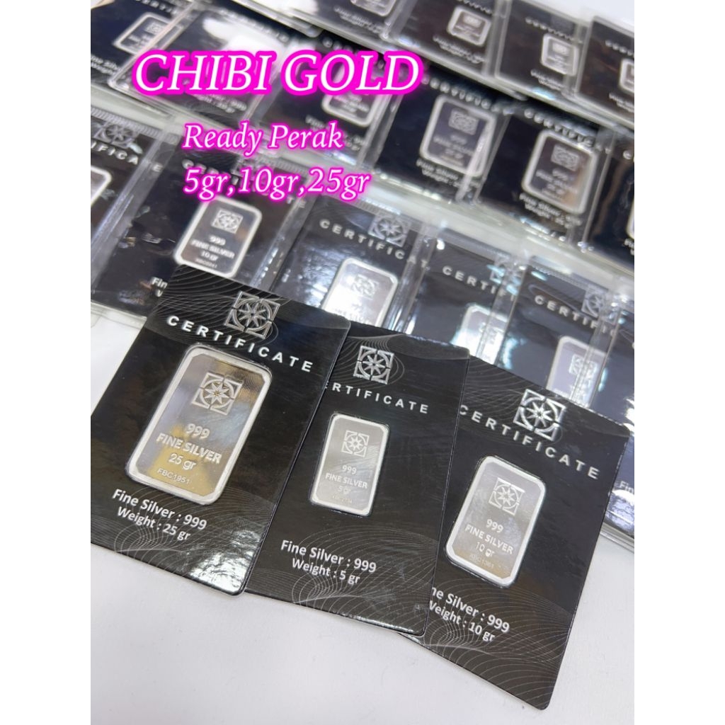 CHIBI GOLD FINE SILVER 5GRAM 10GRAM 25GRAM - CHIBI GOLD
