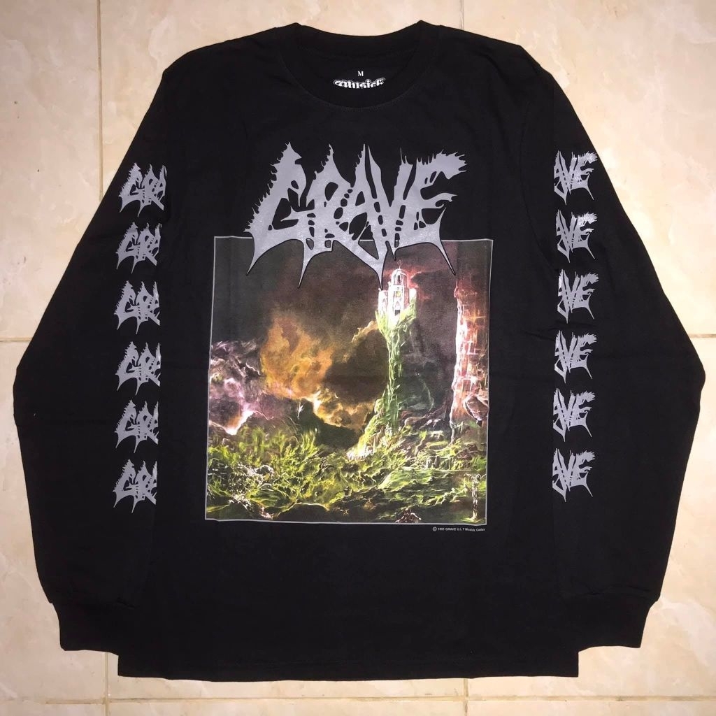 Kaos Lengan panjang Grave - into the Grave