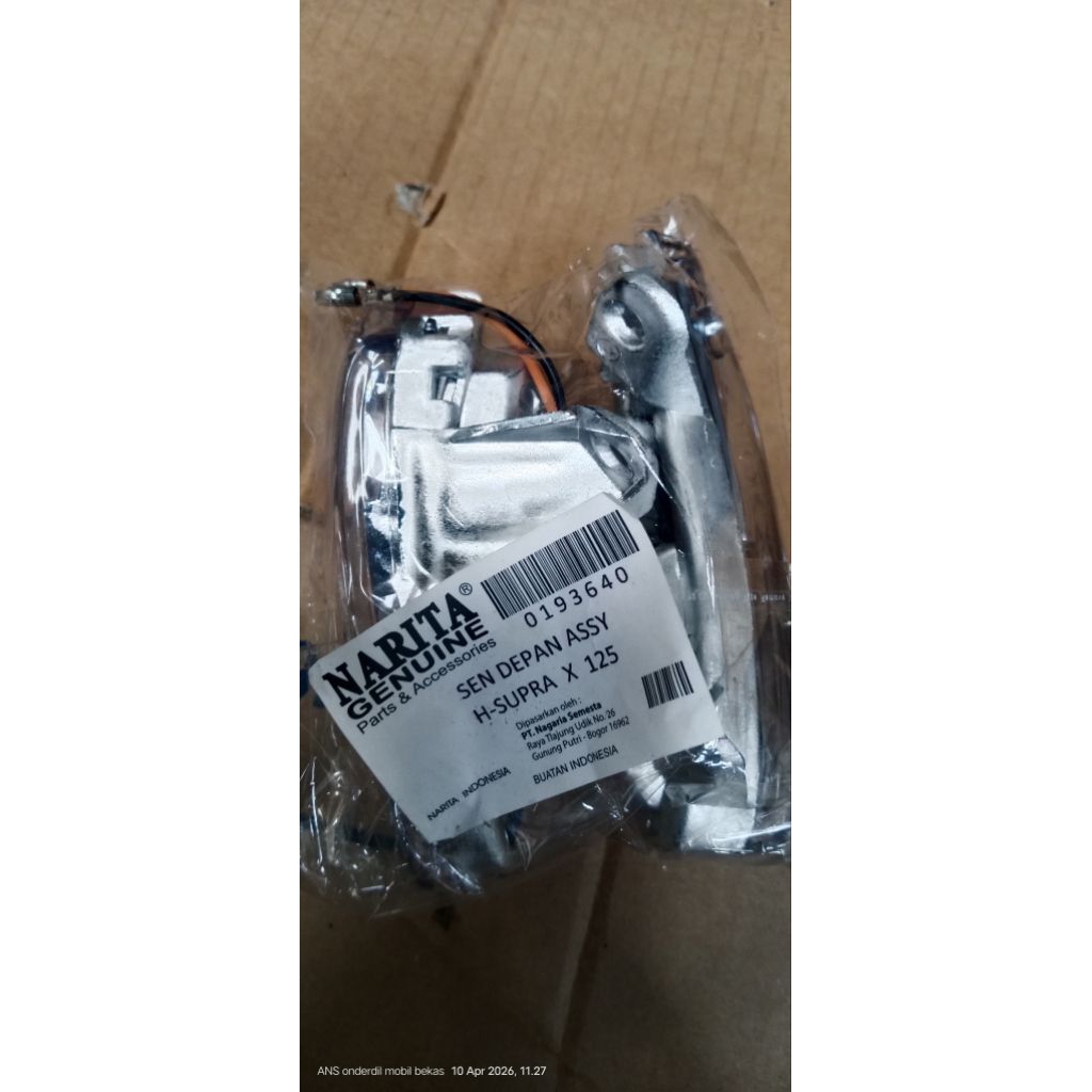 lampu sen depan honda supra x 125 assy narita - variasi anp
