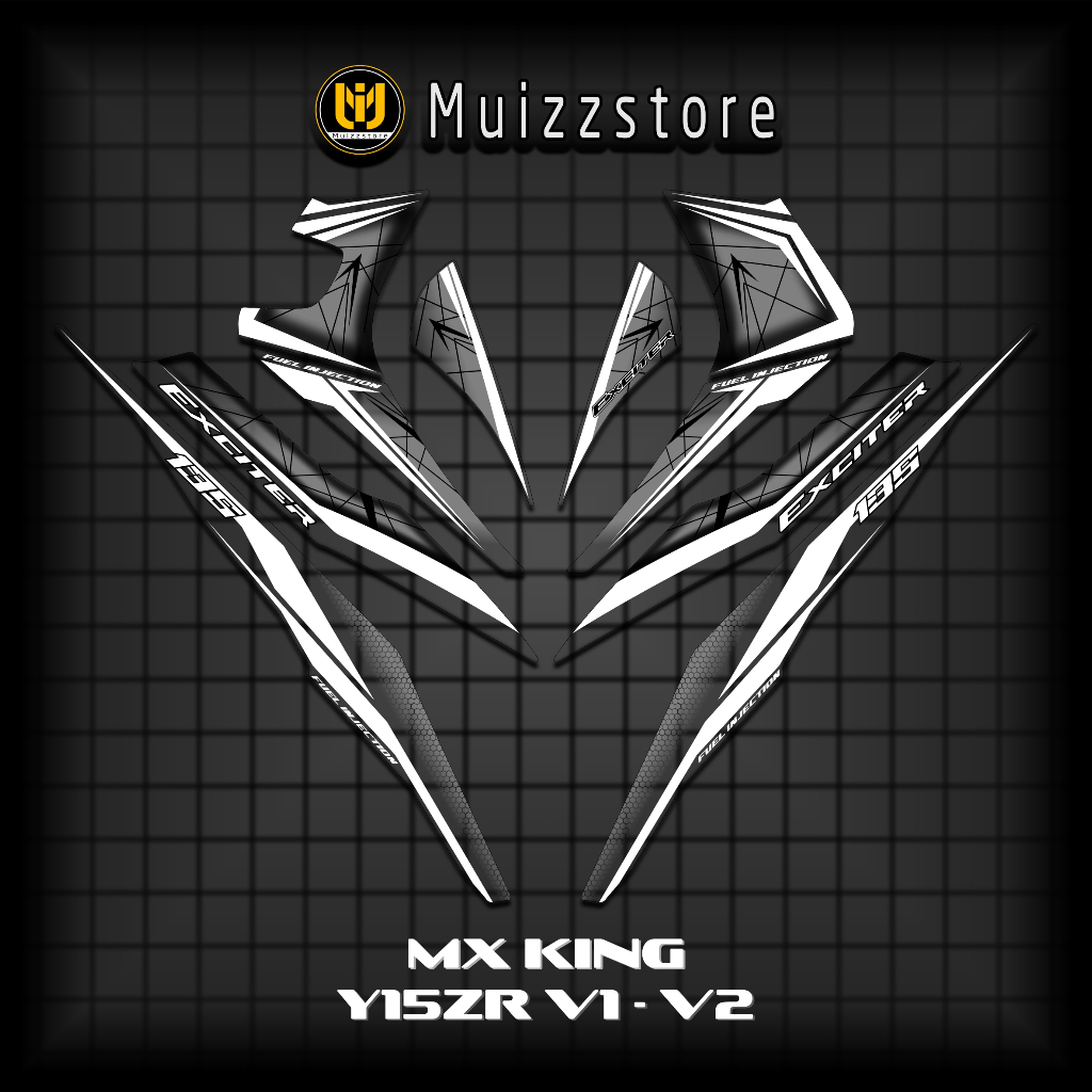 Sticker Transparan MXLama 135 Np16 / Decals LC135 / Stripping Jupiter MX / Variasi MX Viral / Muizz