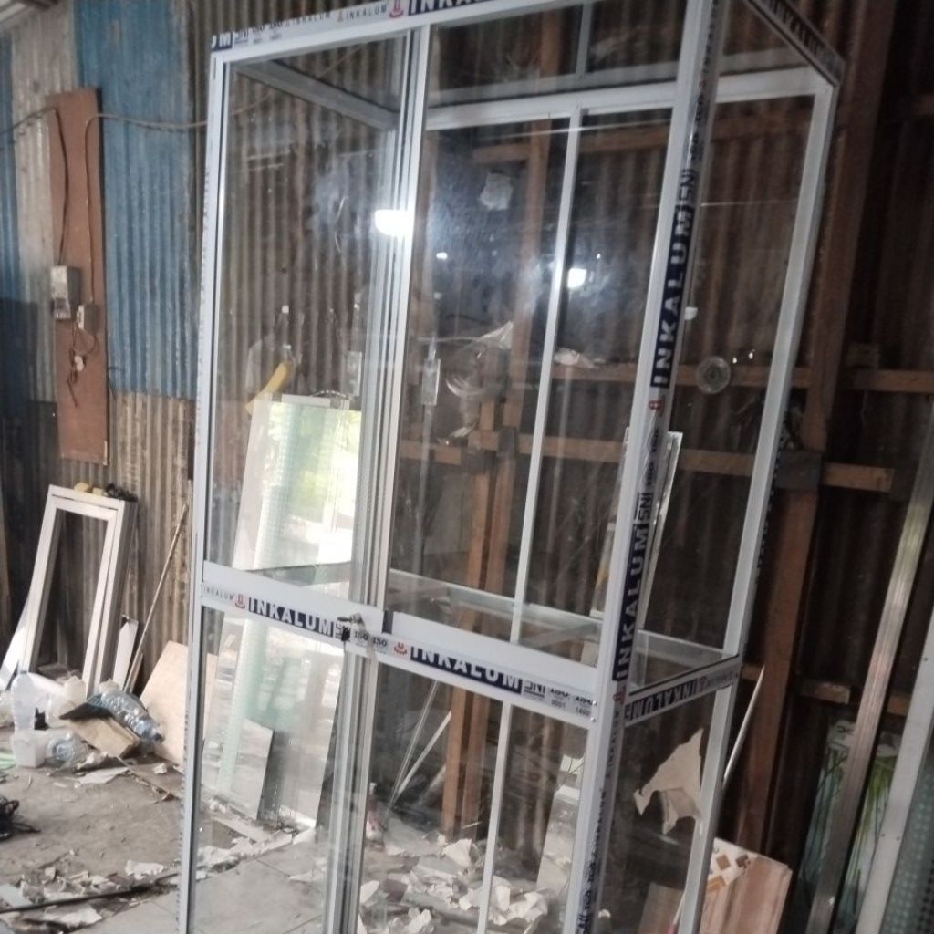 Etalase Kaca 2 Pintu, 6 Kolom | Etalase Lemari Susun | Etalase Madura | Etalase Display | Etalase Al