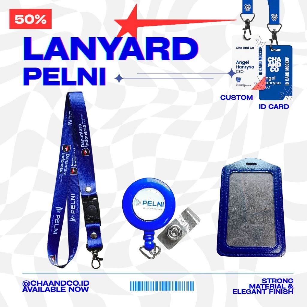 LANYARD PELNI DANANTARA / SATU SET LANYARD PELNI DANANTARA TERMURAH BERKUALITAS -Ready stok langsung