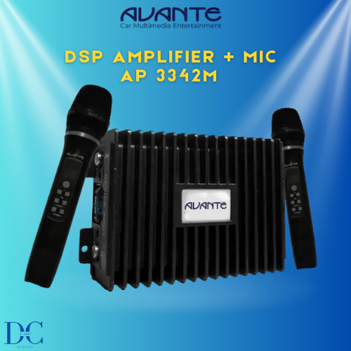 DSP Amplifier Audio Mobil - Avante DSP AP-3342M - DSP + MIC - DSP Mobil - Plug N Play - 100% Origina