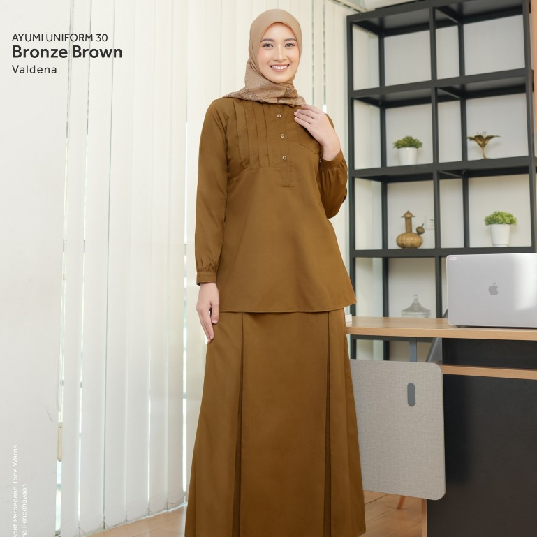 SERAGAM KERJA KEKI ETHICA, AYUMI UNIFORM 30 BRONZE BROWN (ETHICA MATARAM)
