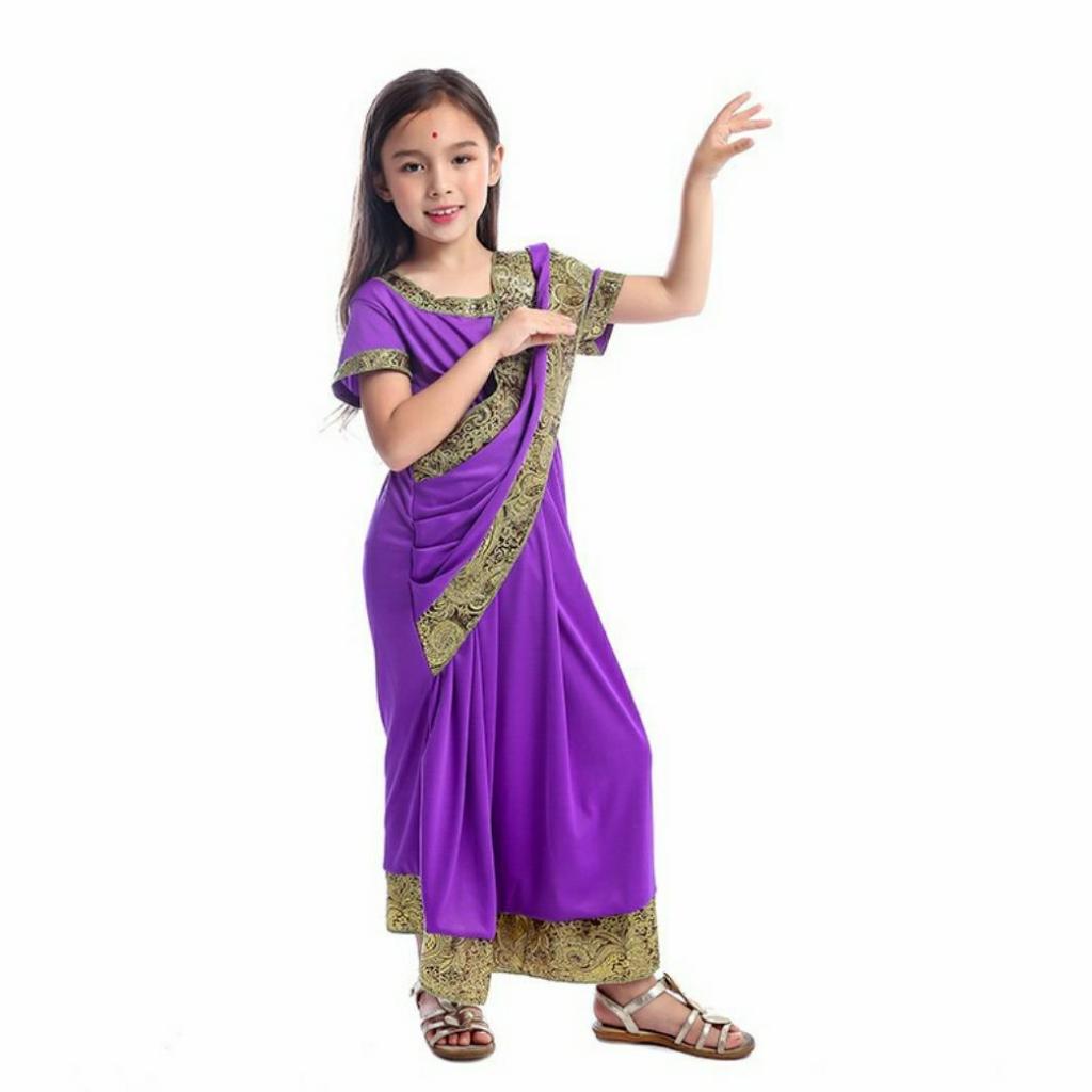 Sari India Traditional Costume Baju tradisional anak Dress India Saree