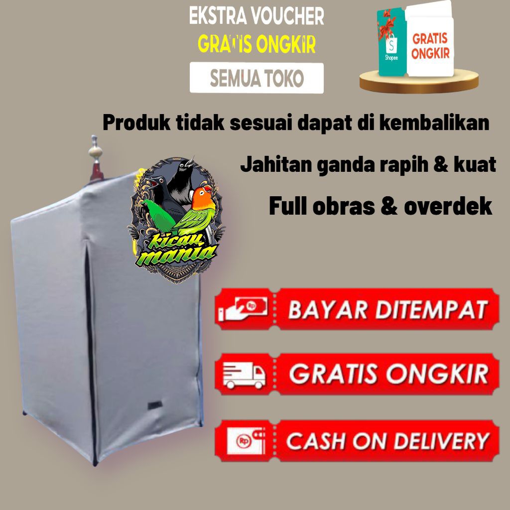 KRODONG SANGKAR KOTAK DOUBLE RESLETING 45X45X70.40X45X70 TEBAL