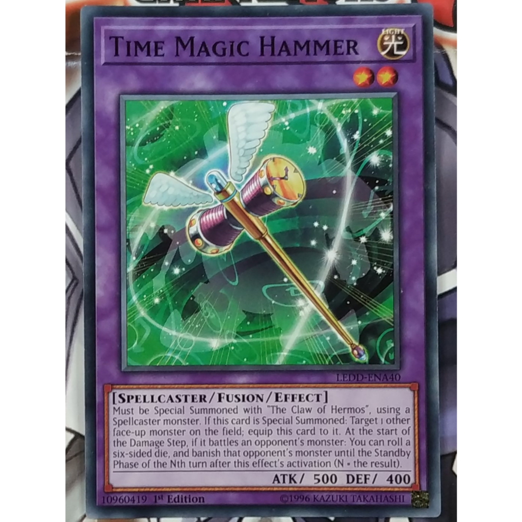 YuGiOh - Time Magic Hammer (LEDD-ENA40) - Common - Monster Card - Trading Card Game ORIGINAL