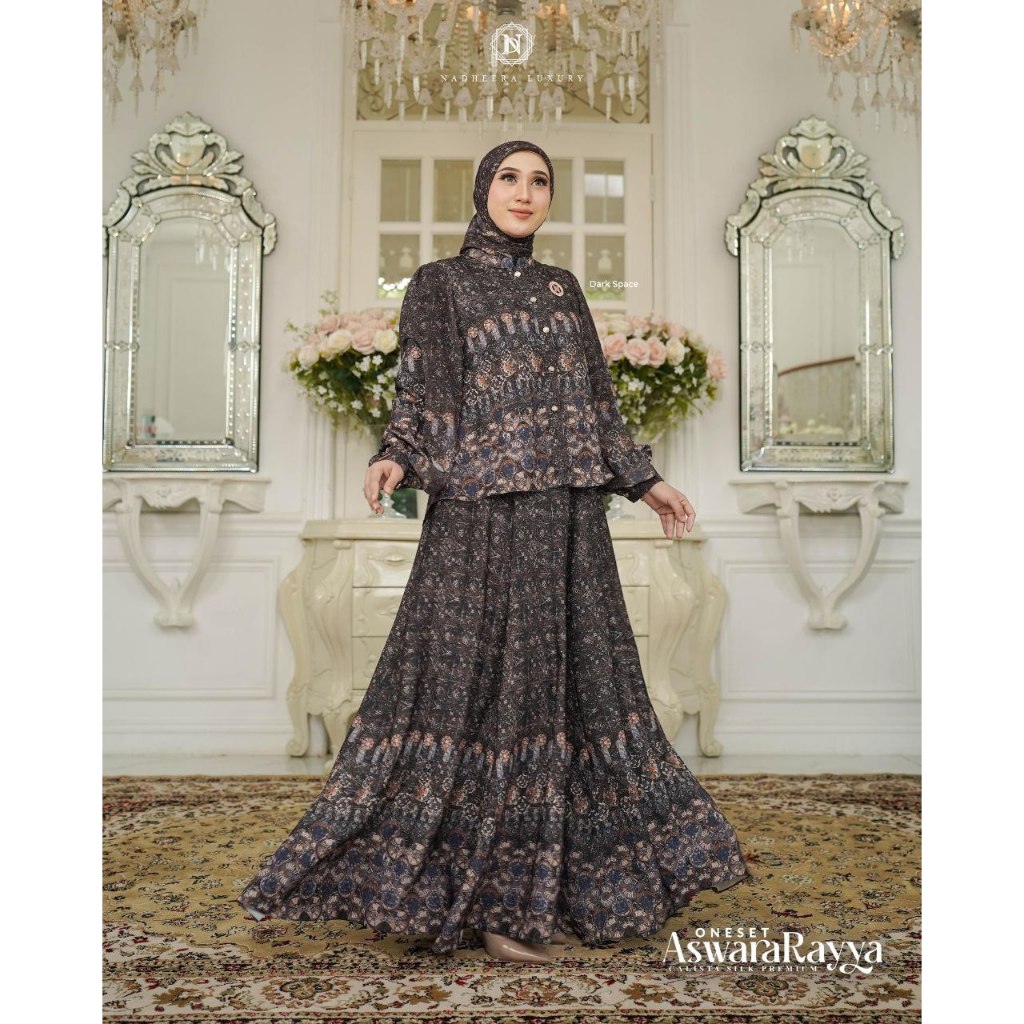 ASWARARAYYA ONE SET SERIES FREE HIJAB by NADHEERA LUXURY