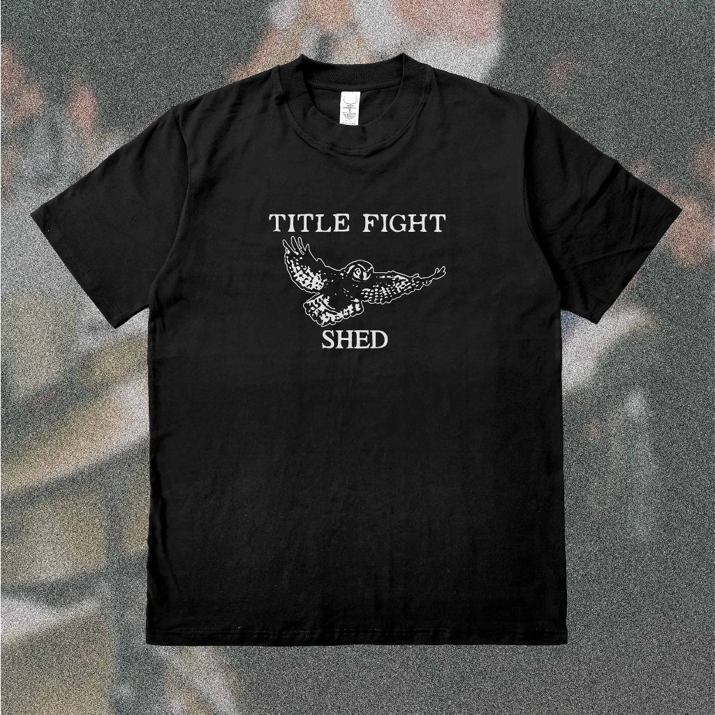 Title Fight Heavyweight 16s (black) - Kaos Band Merch Shed Heavy Cotton Combed Bootleg