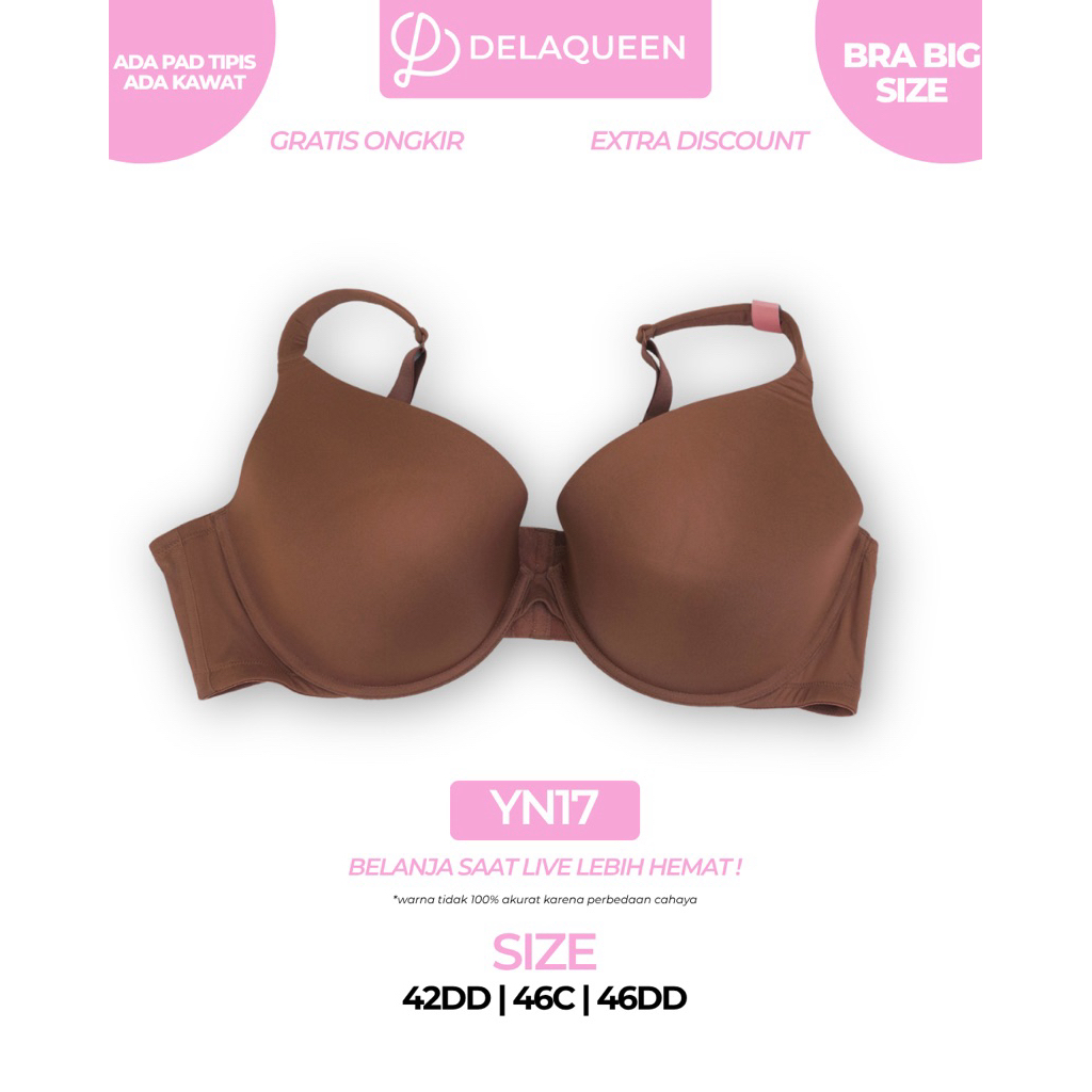 Delaqueen | Bra Big Size Bra Jumbo 42DD 46C 46DD YN17