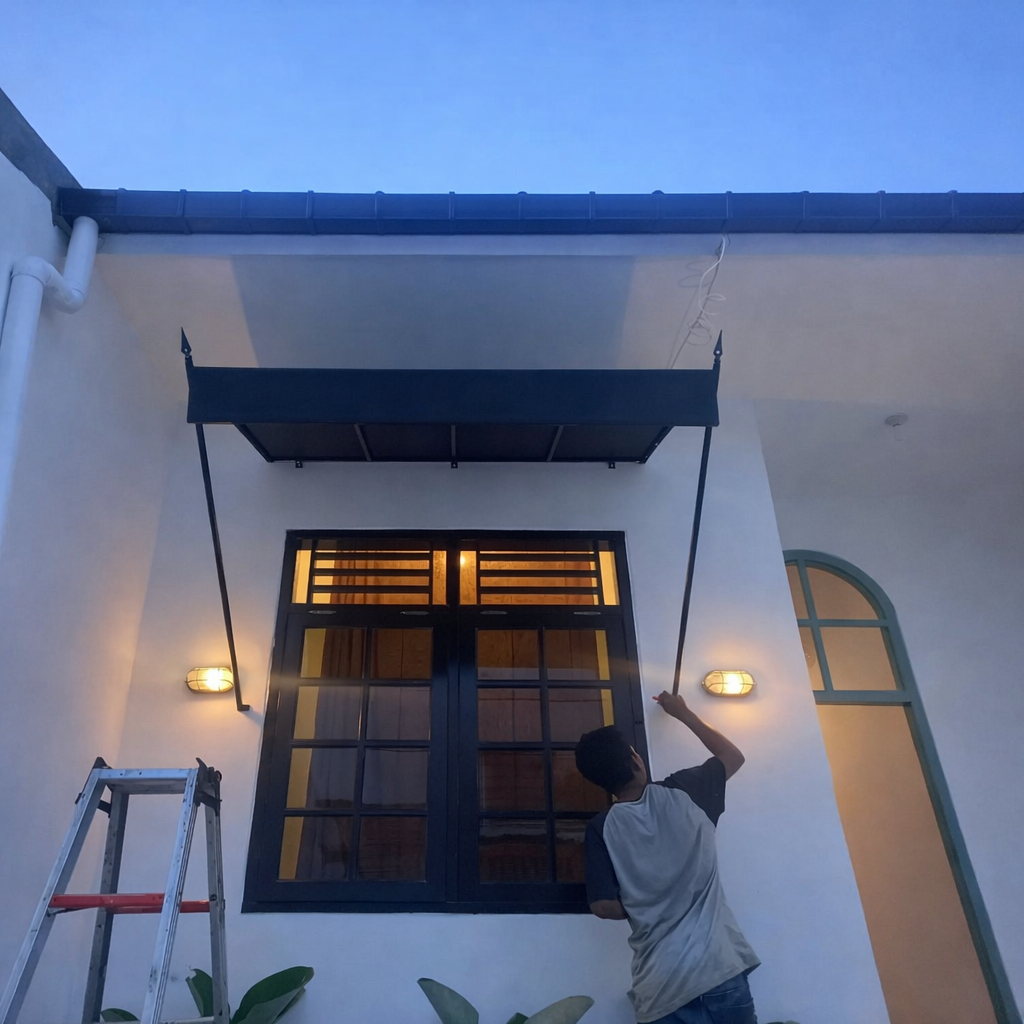 kanopi kain awning jendela