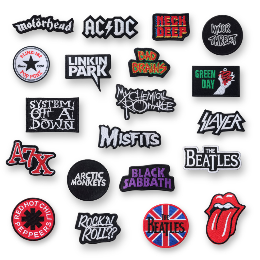 Patch Bordir Logo Band Keren | Nirvana Beatles Arctic Monkeys | Aksesoris Jaket Tas Topi