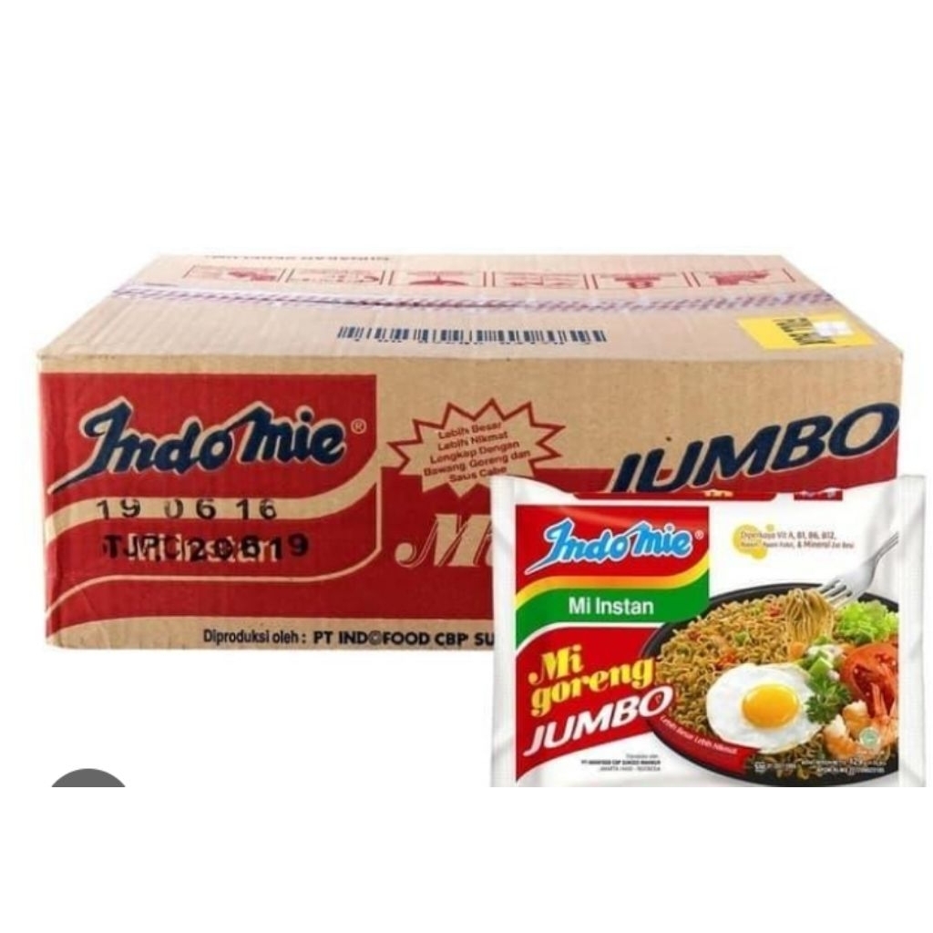Indomie jumbo goreng 1 kardus