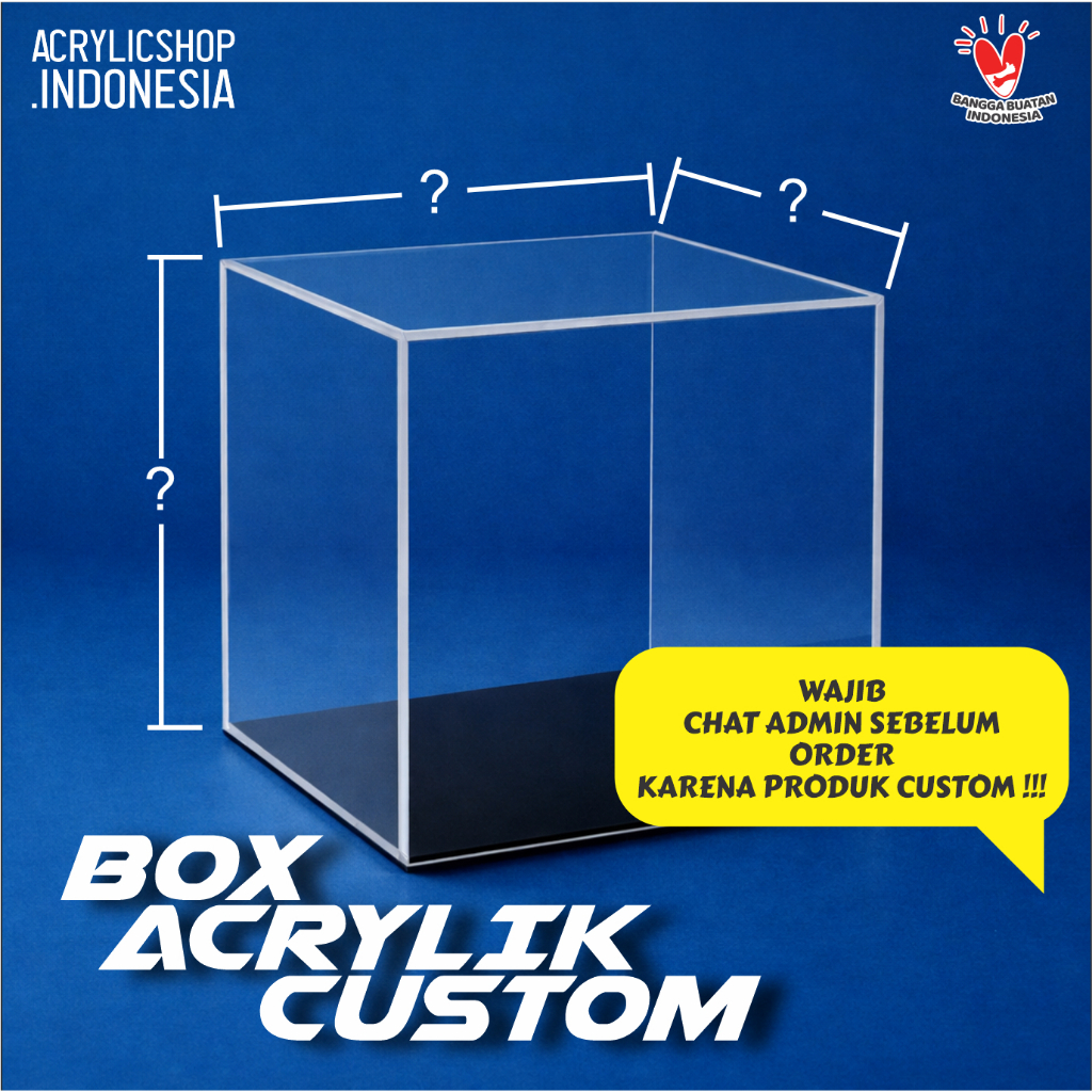 Acrylic Box Custom | Display Box Mainan Custom | Custom Akrilik Pajangan