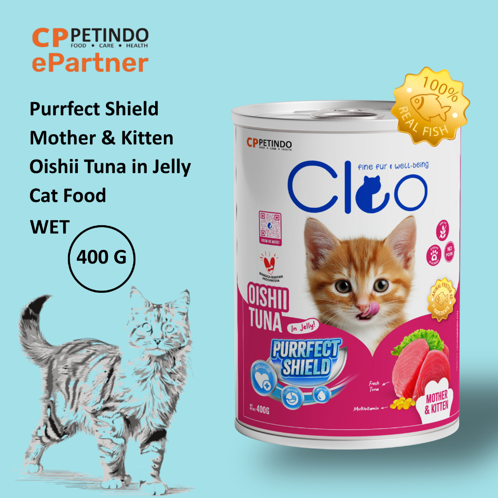 Cleo Can Kitten Oishii Tuna Jelly 400gr