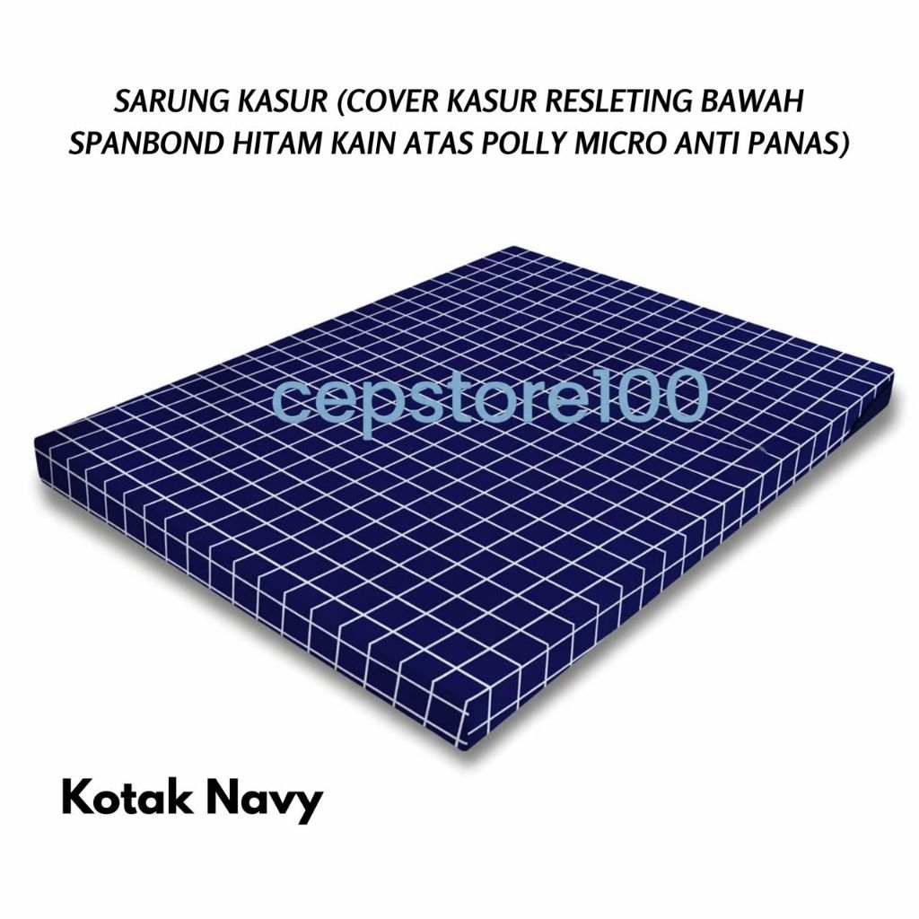Sprei Sarung Kasur Busa 180x140x10 - Sprei Resleting