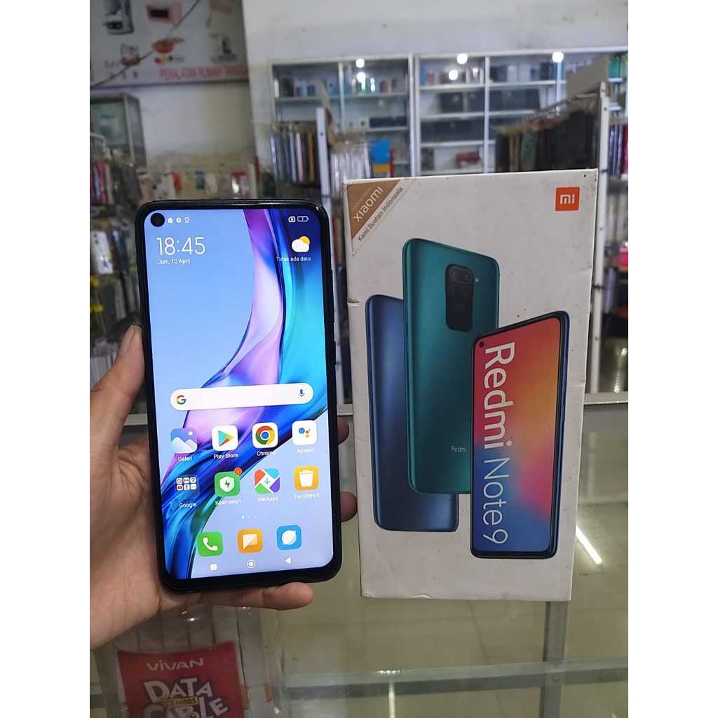 XIAOMI REDMI NOTE 9 6/128 6 128 SECOND SEKEN BEKAS RAM 6GB INTERNAL 128GB
